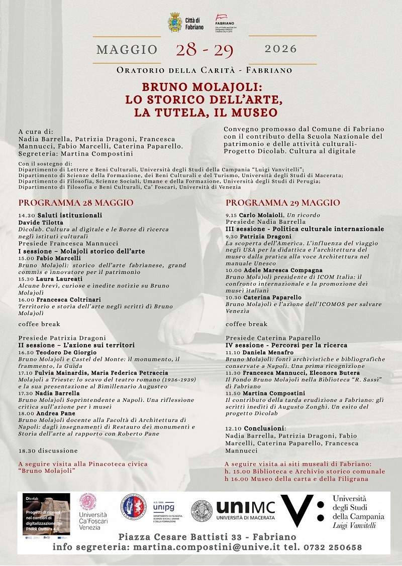 BRUNO MOLAJOLI. LO STORICO DELL'ARTE, LA TUTELA, IL MUSEO