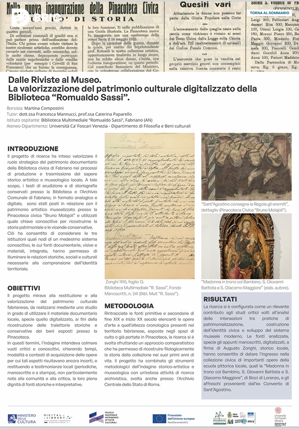 BRIC Borse di ricerca negli istituti culturali